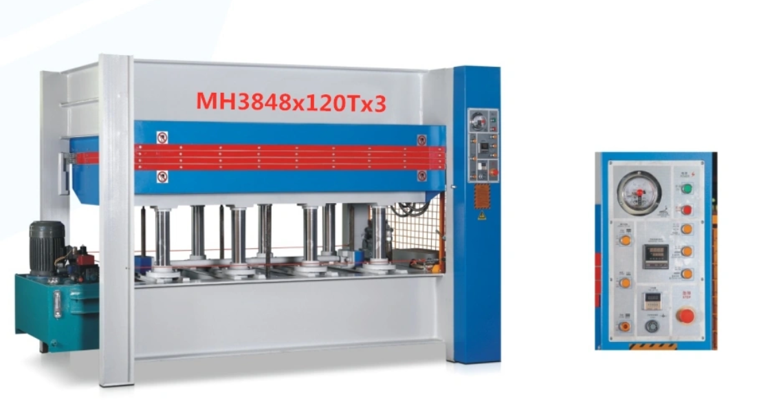 Mh3848*4 Wood Veneer Hot Press Machine Hydraulic Hot Press for Doors -  China Hot Press Machine, Hydraulic Hot Press